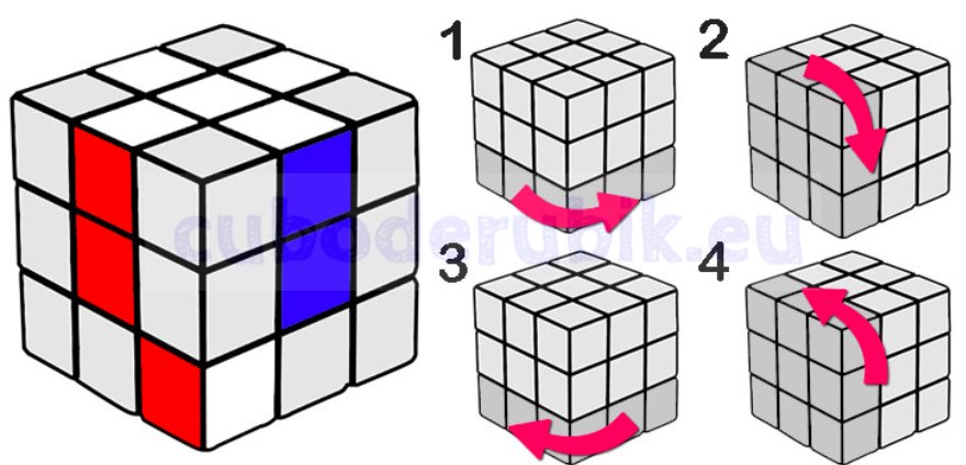 caso 2 para resolver el cubo de rubik 3x3